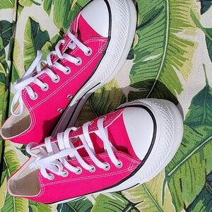 Converse Platform Hot Pink Women's Textile Sneakers
